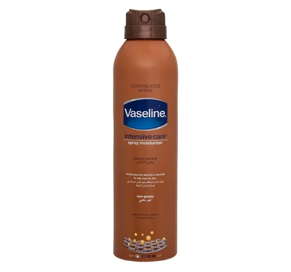 اسپری آبرسان بدن وازلین عصاره کاکائو ۱۹۰ میلی‌لیتر  