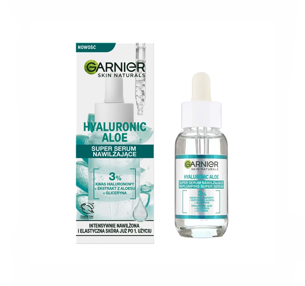 سرم پوست صورت گارنیر مدل Hyaluronic Aloe حجم 30 میلی لیتر  