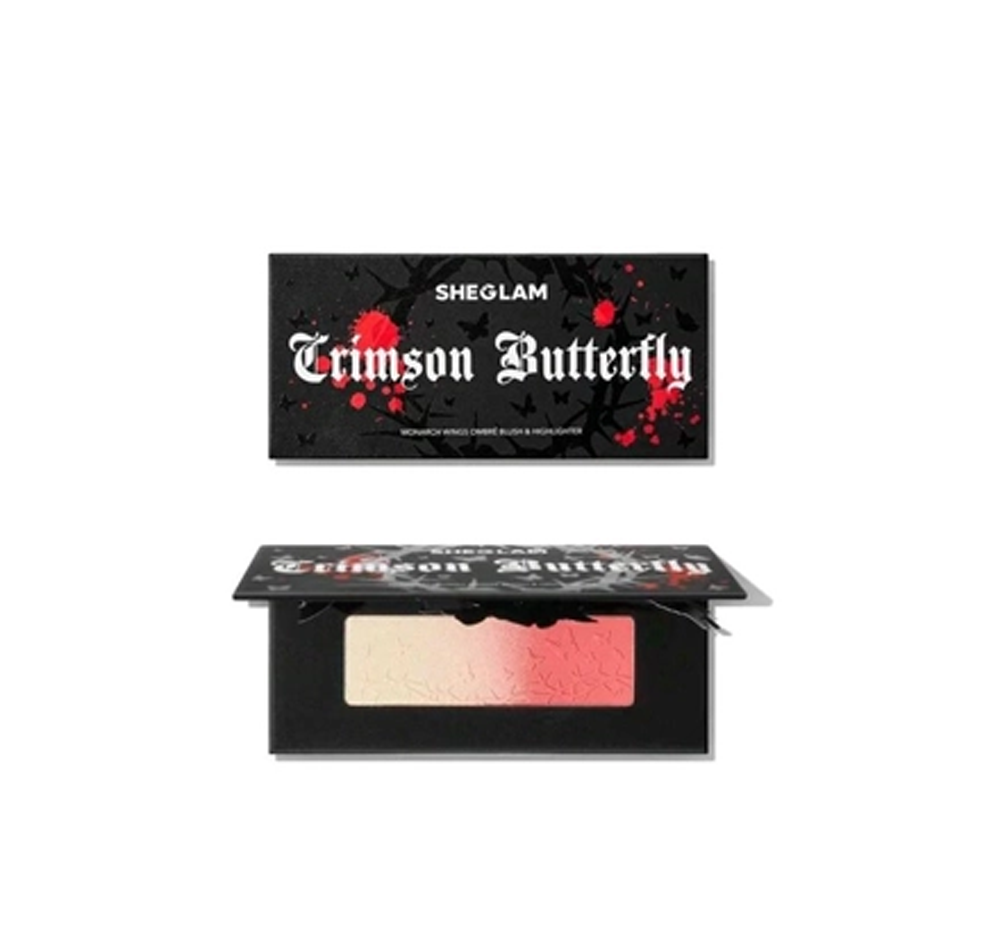 پالت رژگونه و هایلایتر شیگلم پروانه‌ای