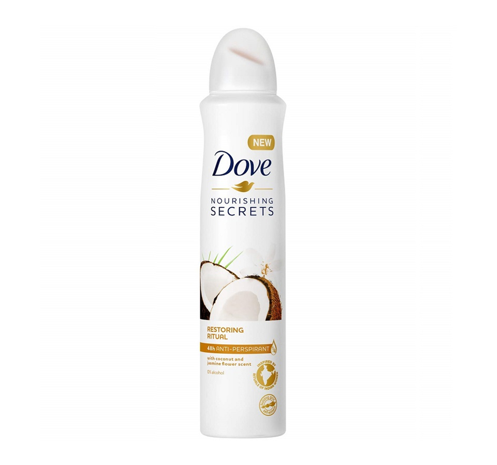 اسپری ضدتعریق زنانه داو مدل نارگیل و یاس 250ml 