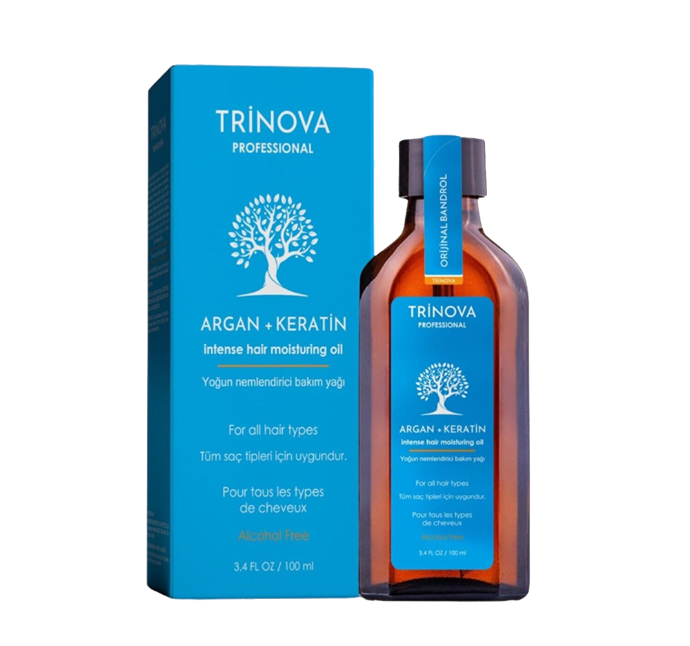 روغن مو آرگان کراتین و ترمیم کننده ترینوا