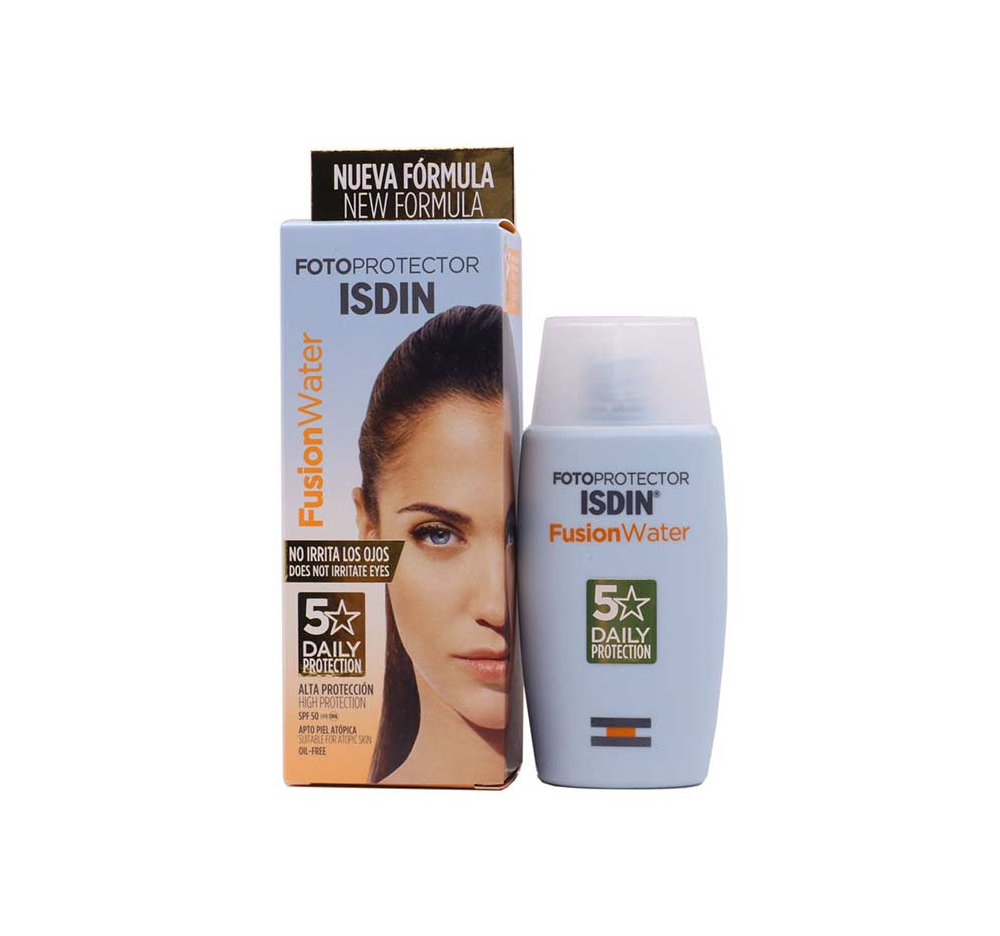 ضد آفتاب ایزدین فیوژن واتر SPF50 بدون رنگ