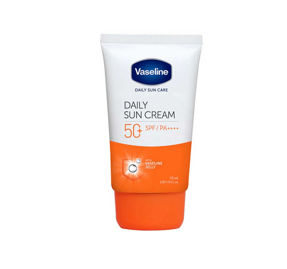 ضد آفتاب بدون رنگ تیوپی وازلین مدل Daily Sun SPF50   