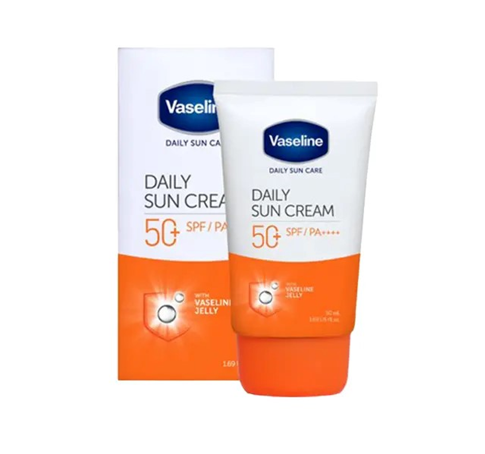 ضد آفتاب بدون رنگ تیوپی وازلین مدل Daily Sun SPF50   