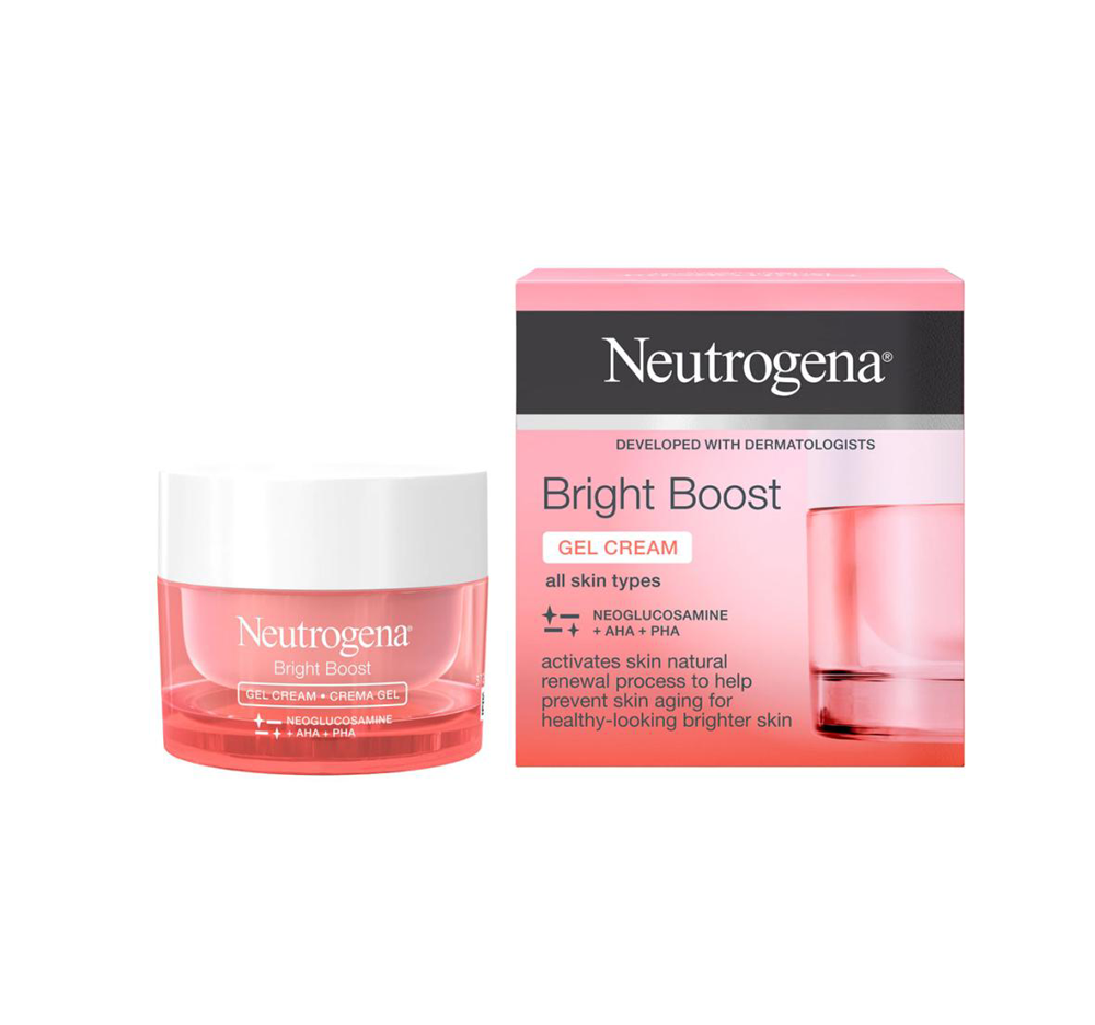 ژل کرم روز روشن‌کننده و ضد چروک نوتروژینا مدل Bright Boost 